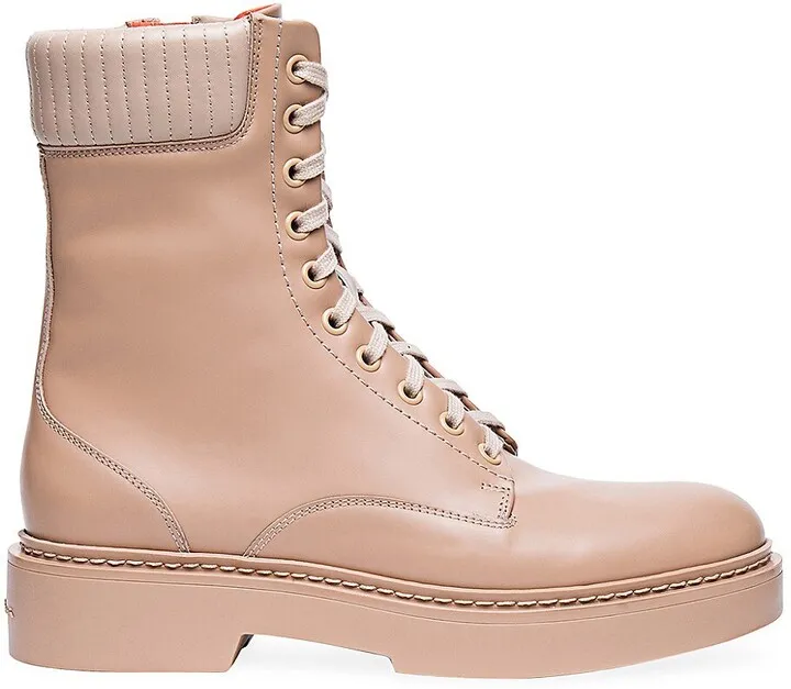 Fetlock Leather Lace-Up Boots