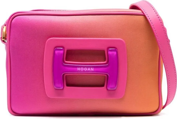 Logo Plaque Ombré Shoulder Bag