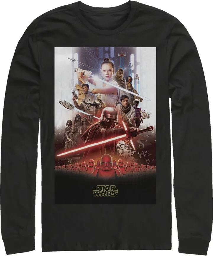 Men's Star Wars: The Rise of Skywalker Epic Poster Long Sleeve Shirt - Black - Small