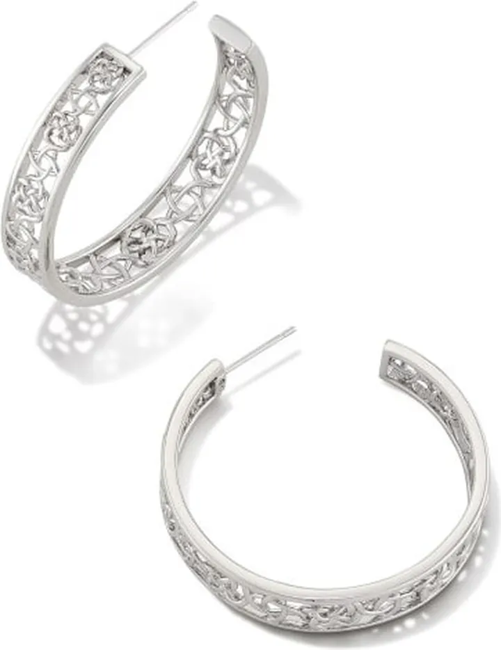 Kelly Hoop Earrings in Silver