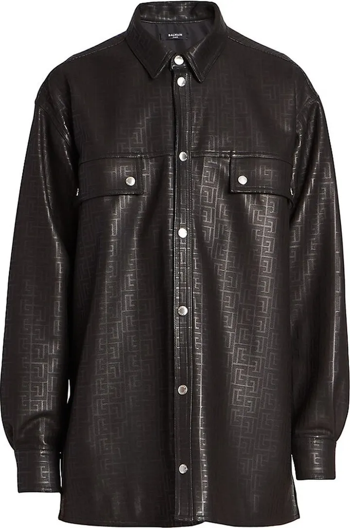 Monogram Leather Overshirt