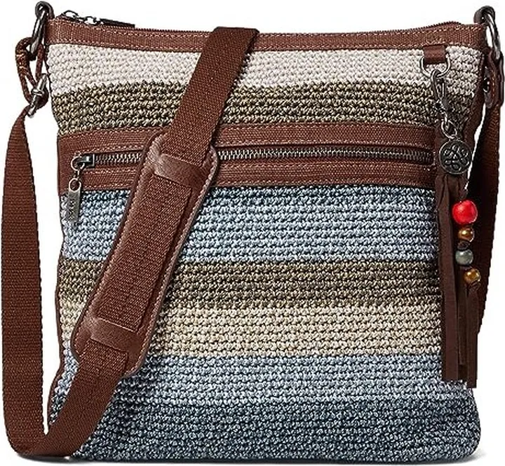The Sak Lucia Crochet Crossbody (Desert Stripe 1) Cross Body Handbags