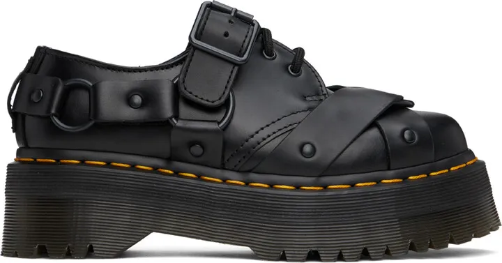 Dr. Martens Black 1461 Quad Harness Oxfords
