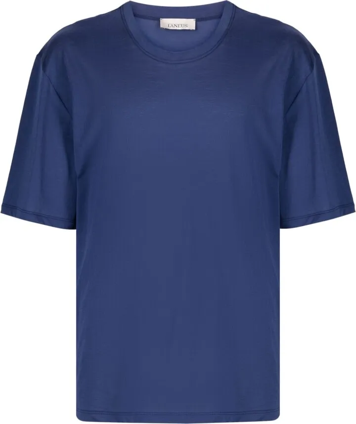 round-neck cotton T-shirt