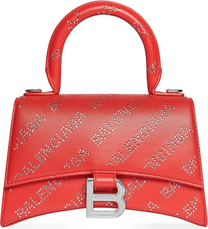 Hourglass XS Handbag with Rhinestones