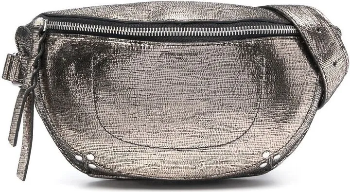 Lino lamé belt bag
