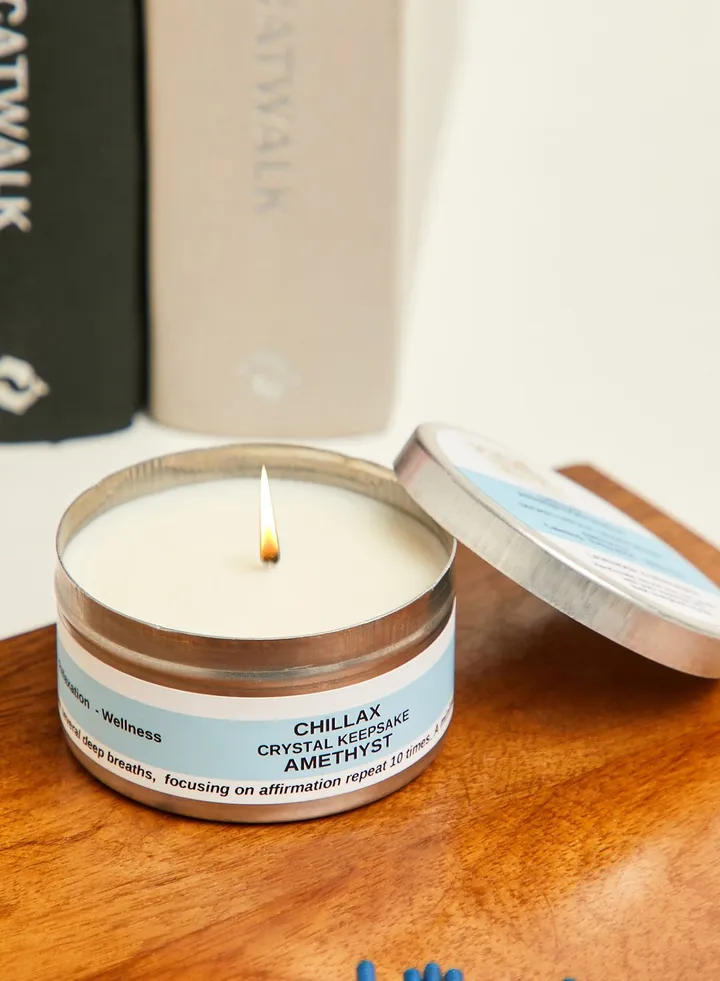 Chillax Tin Candle