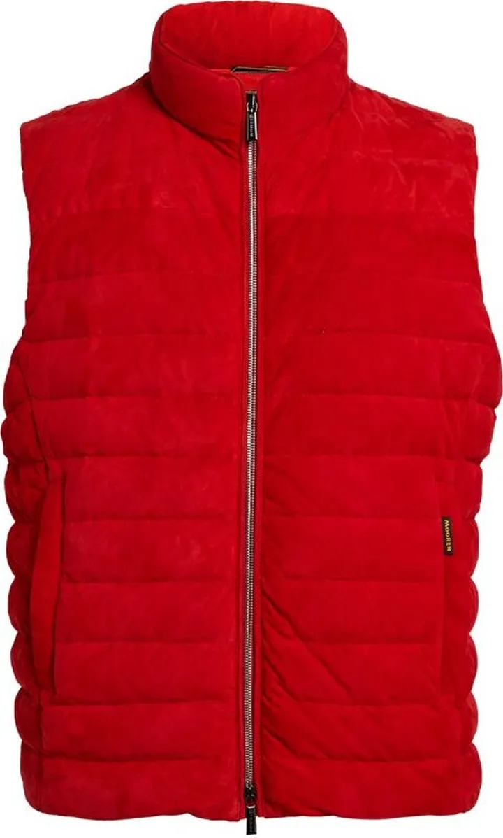 Moorer Suede Padded Gilet