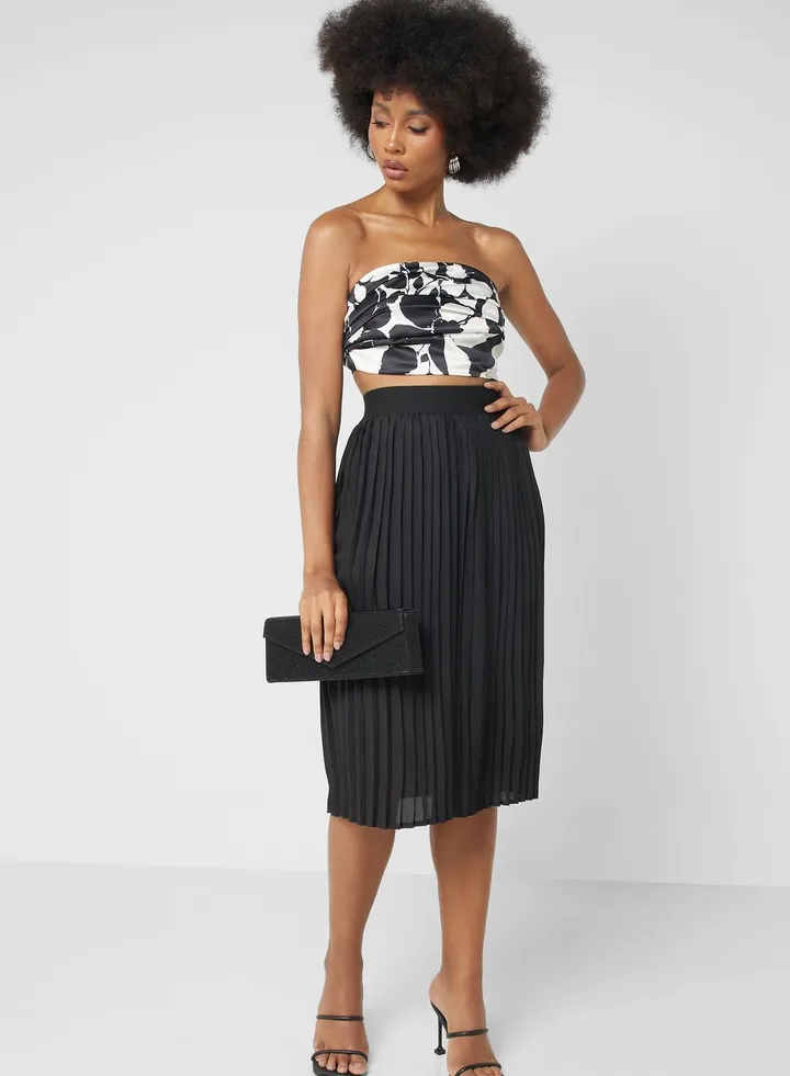 A Line Plisse Skirt