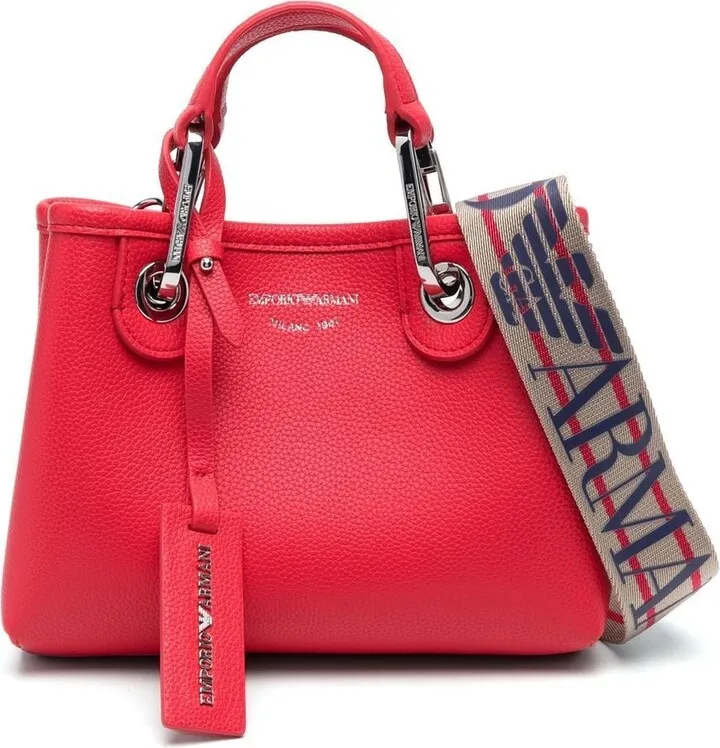 Embossed-Logo Detail Tote Bag