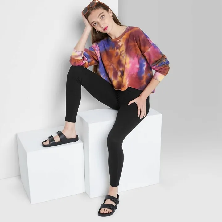 Women's High-Waisted Ultra Soft Leggings - Wild Fable™ Black XXS