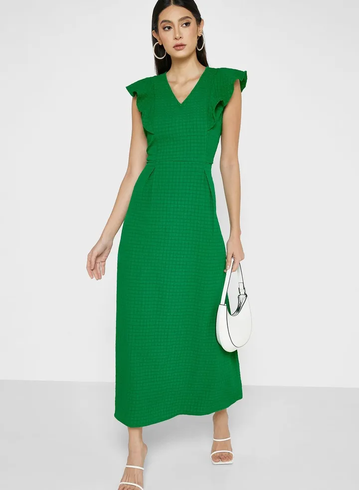 Box Pleat Detail Dress