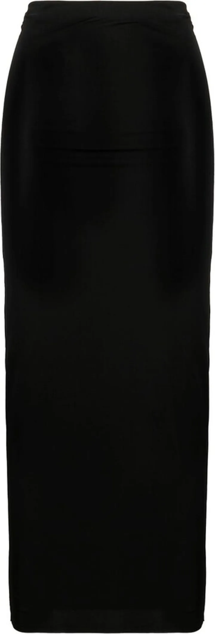 Black Strapless Midi Dress