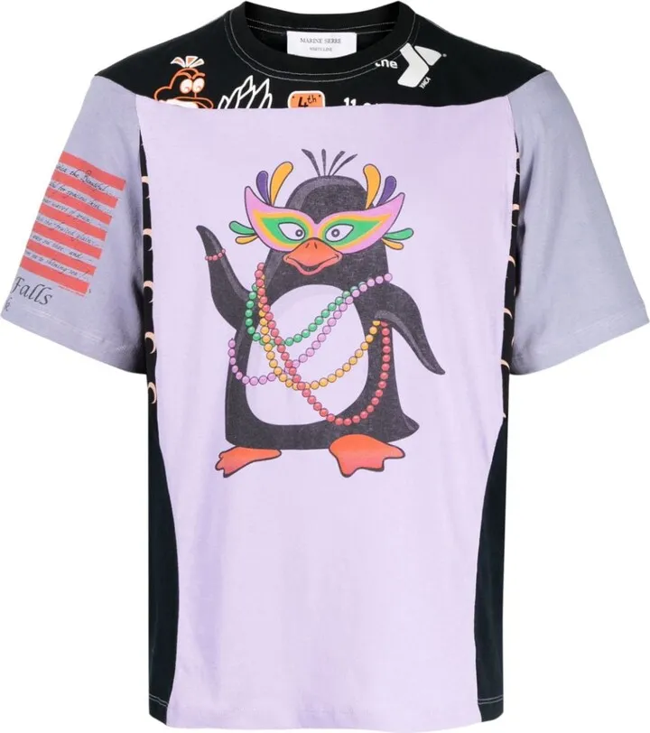 regenerated graphic-print T-shirt