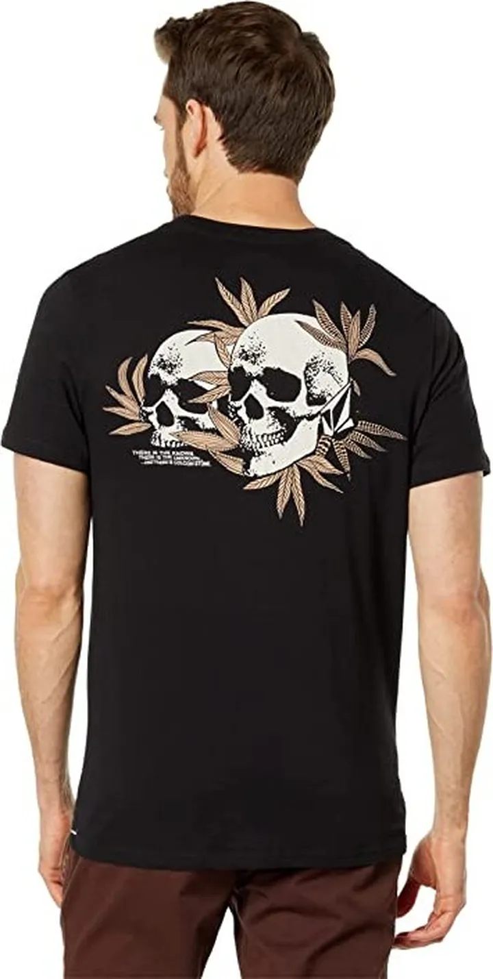 Volcom Skate Vitals Rise N Stone Short Sleeve Tee (Black) Men's Clothing