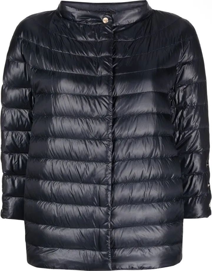 Mock-Neck Quilted Puffer Jacket