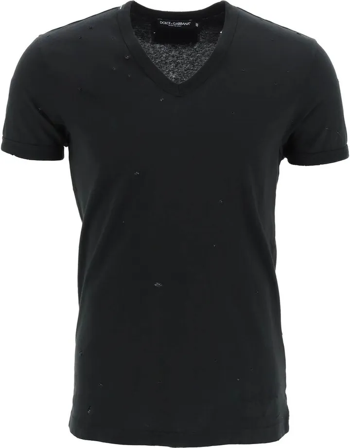 Dolce & Gabbana Re-Edition T-Shirt With Destroyed Detailing