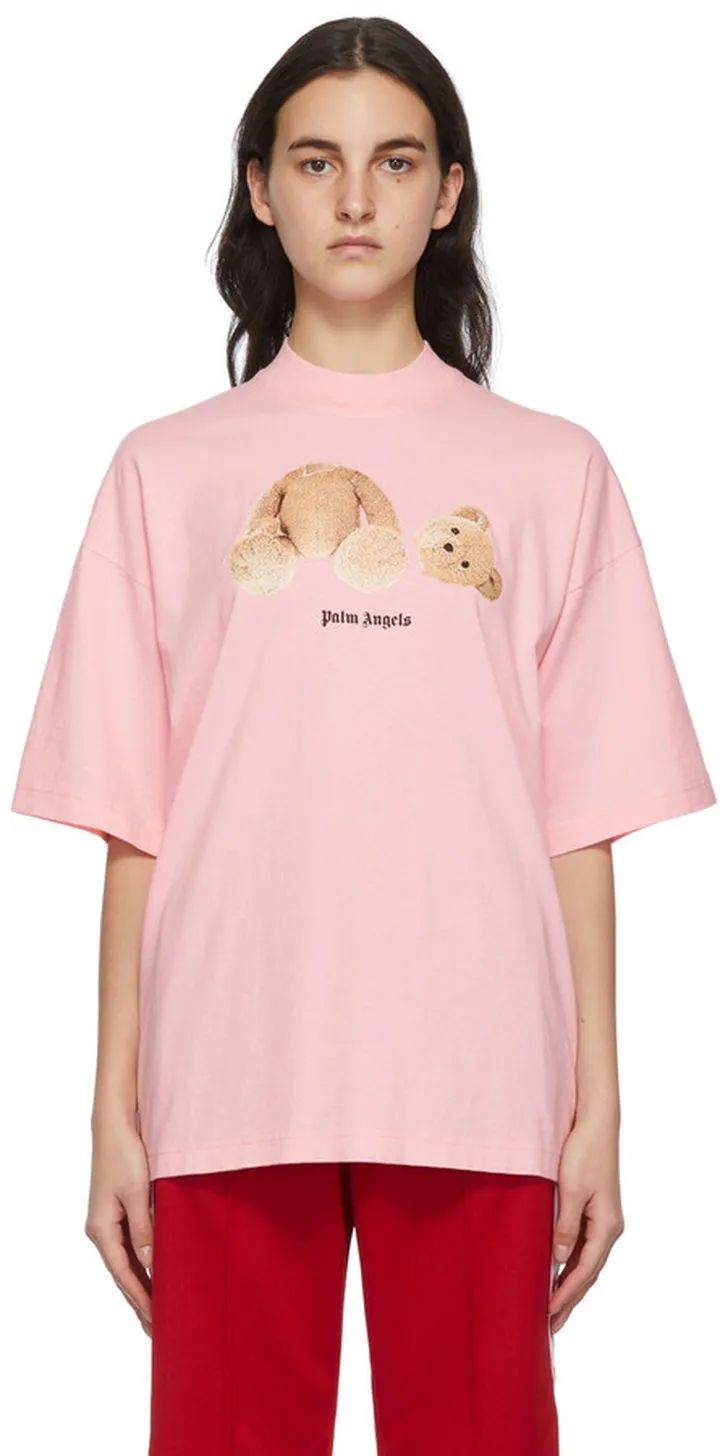 Palm Angels Pink Bear T-Shirt