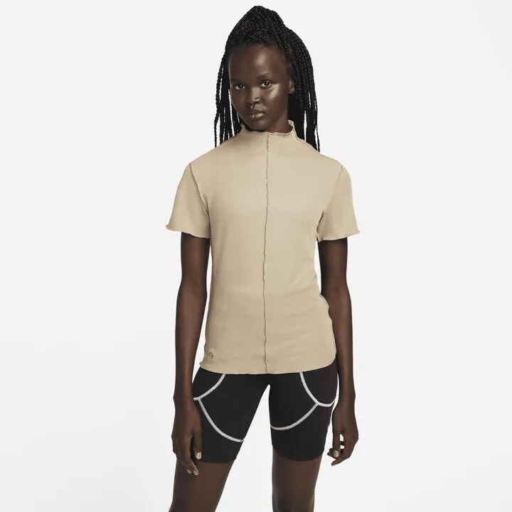 Women's Nike Sportswear Dri-FIT ADV Tech Pack Short-Sleeve Top in Brown