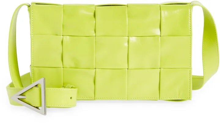 Cassette Intrecciato Leather Crossbody Bag