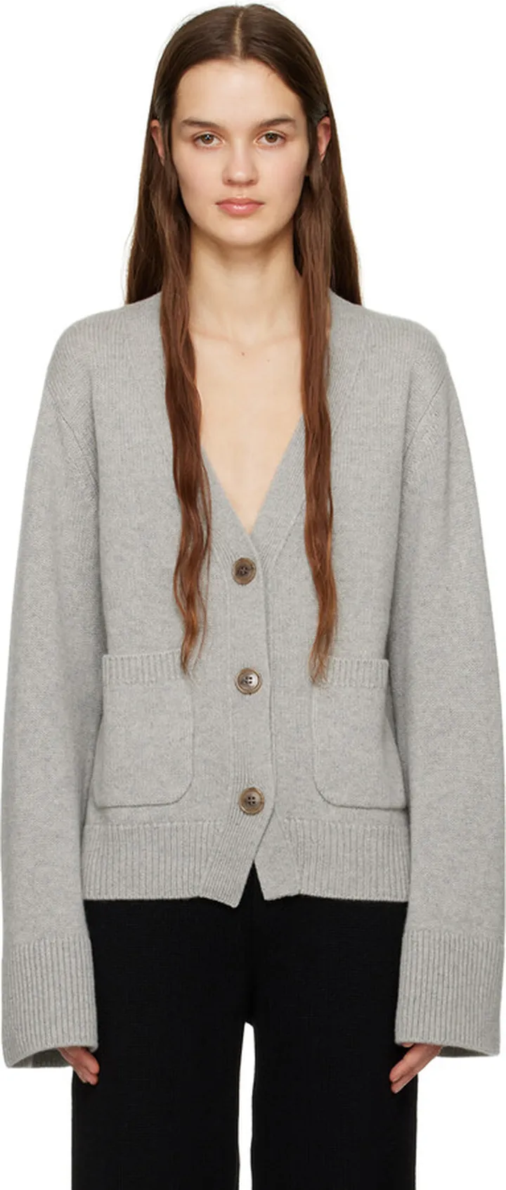 LISA YANG Gray 'The Danni' Cardigan