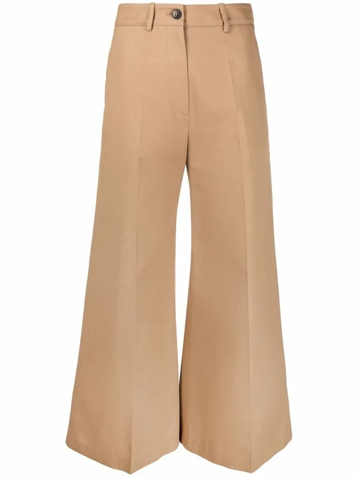 Flared Cropped Trousers