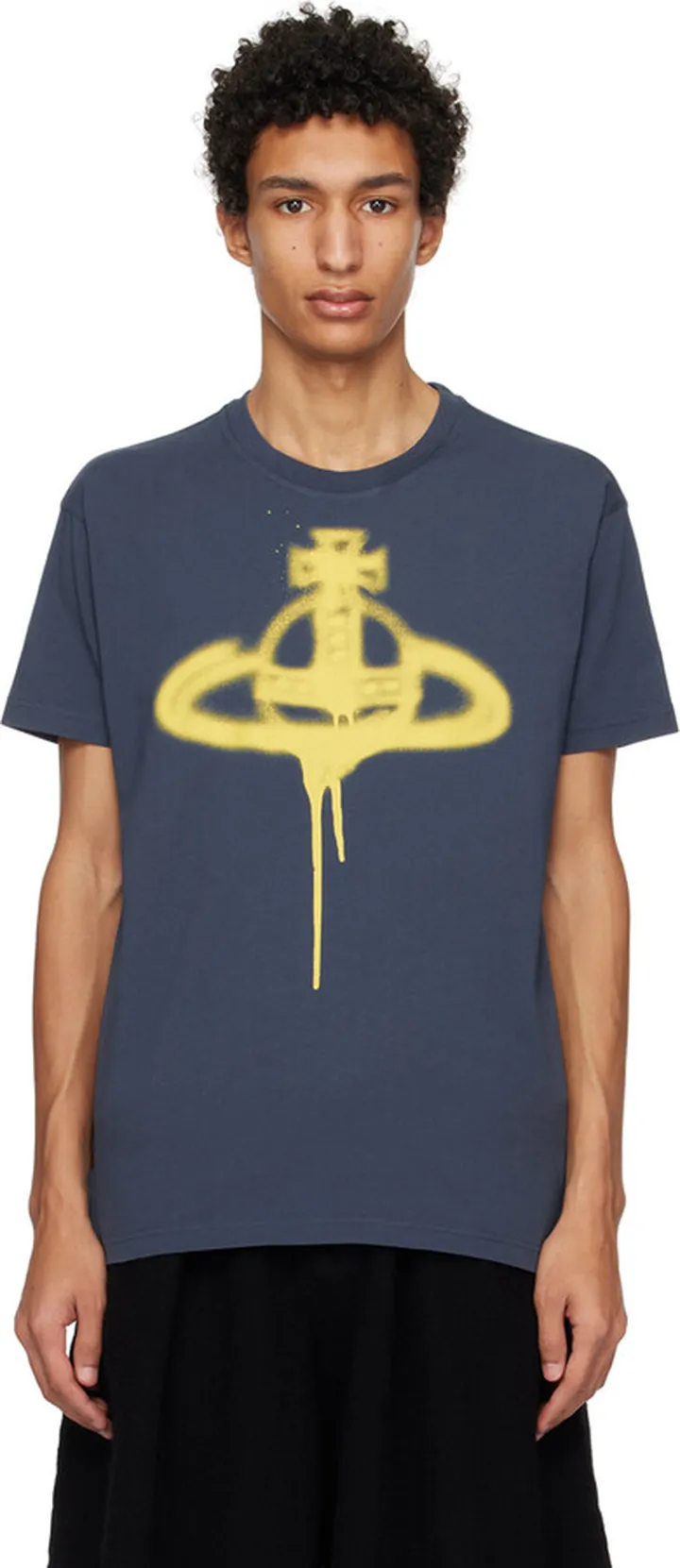 Vivienne Westwood Navy Spray Orb T-Shirt