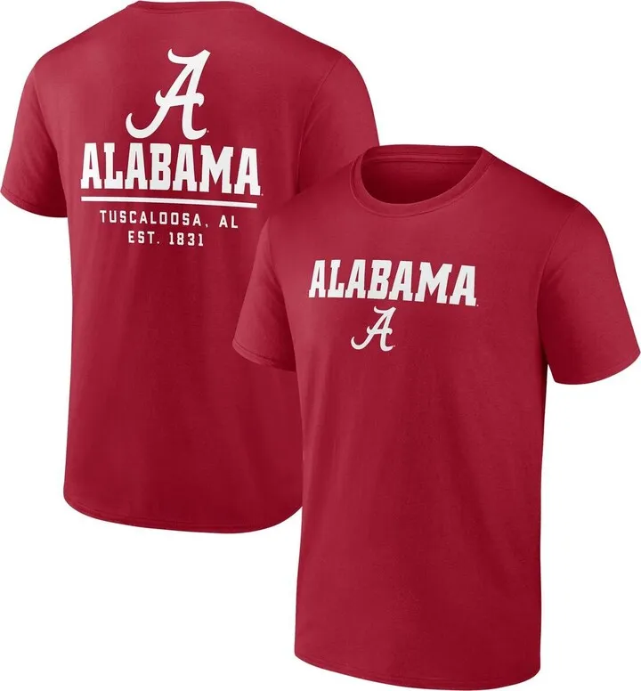 Men's Fanatics Branded Crimson Alabama Crimson Tide Game Day 2-Hit T-shirt