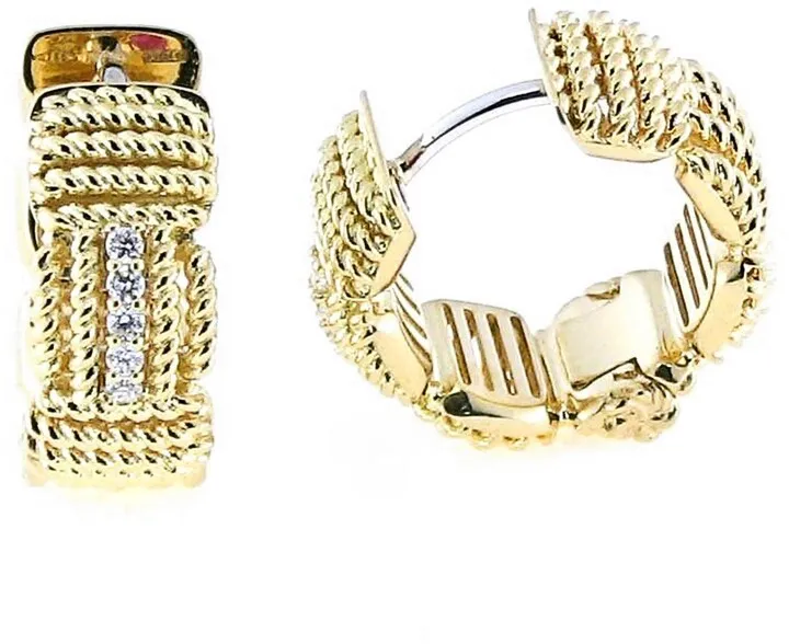 Opera Diamond Hoop Earrings