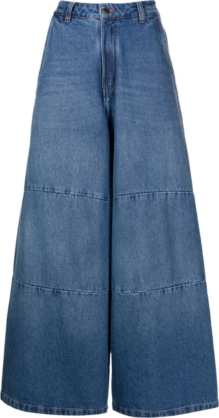 High-Waisted Wide-Leg Jeans