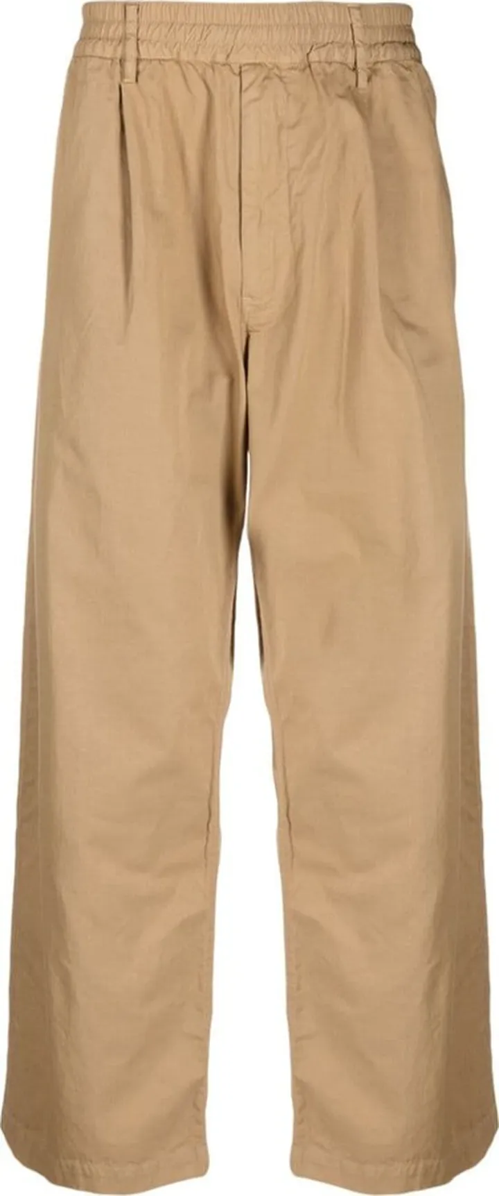 Wide-Leg Cotton Trousers