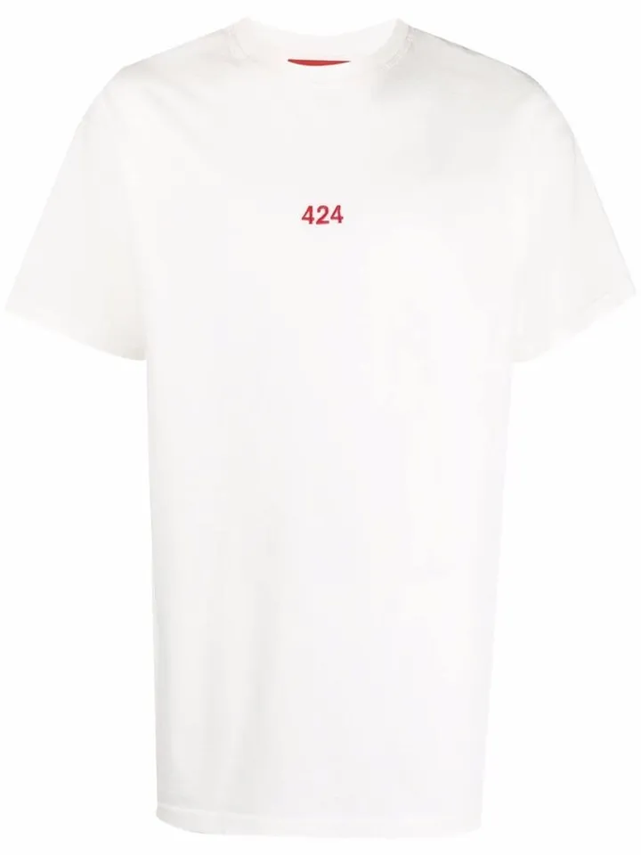 embroidered-logo T-shirt