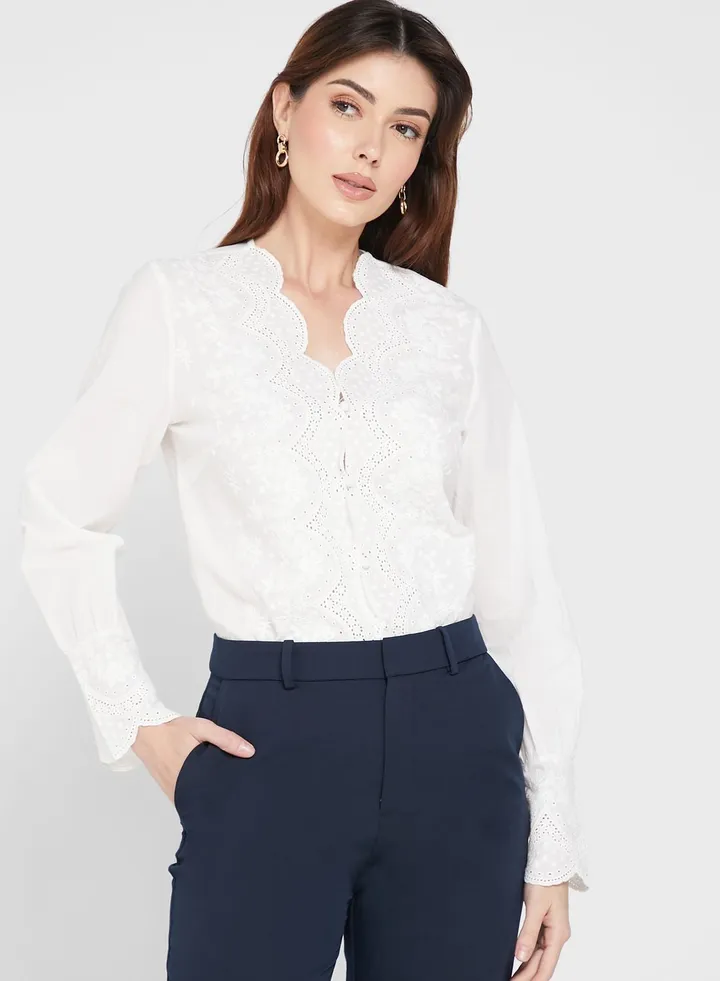 Scallop Trim Top