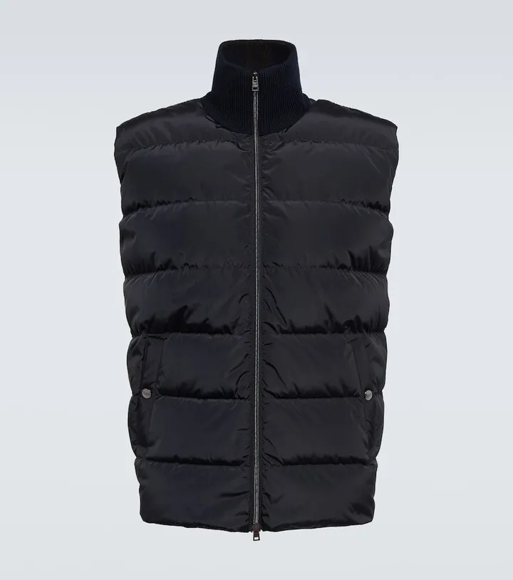 Padded wool vest