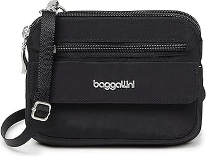 Baggallini Modern Everywhere Mini (Black) Cross Body Handbags