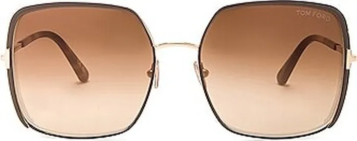 TOM FORD Raphaela Sunglasses in Metallic Gold