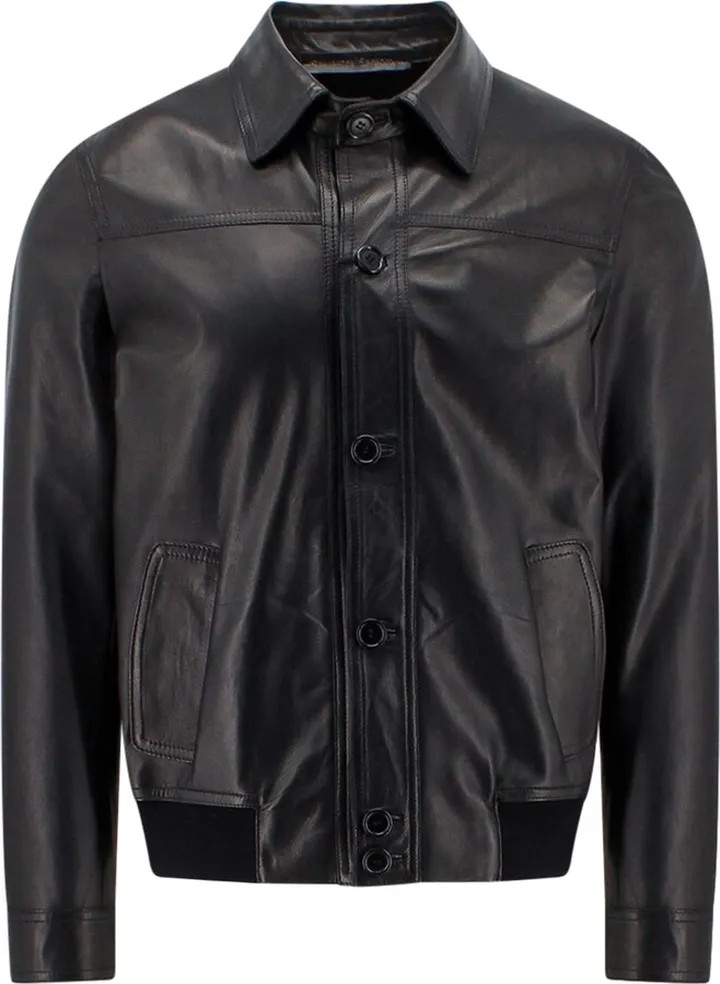 Unlined leather jacket