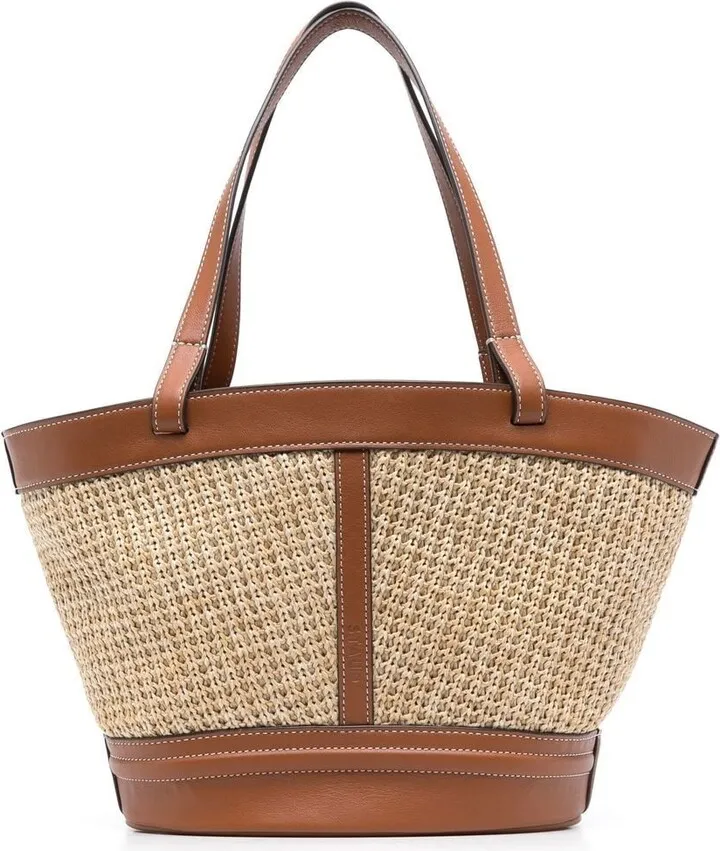 Henri raffia tote bag