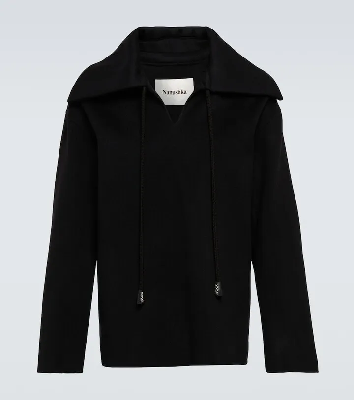Zevi wool and silk smock jacket