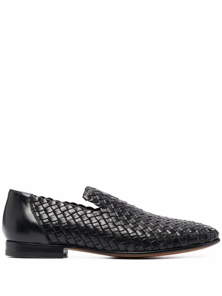 Interwoven Leather Loafers