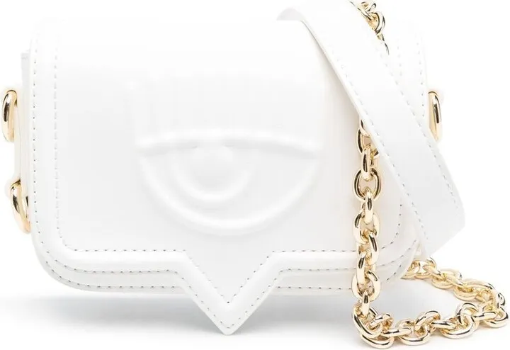 Eyelike-embossed belt bag