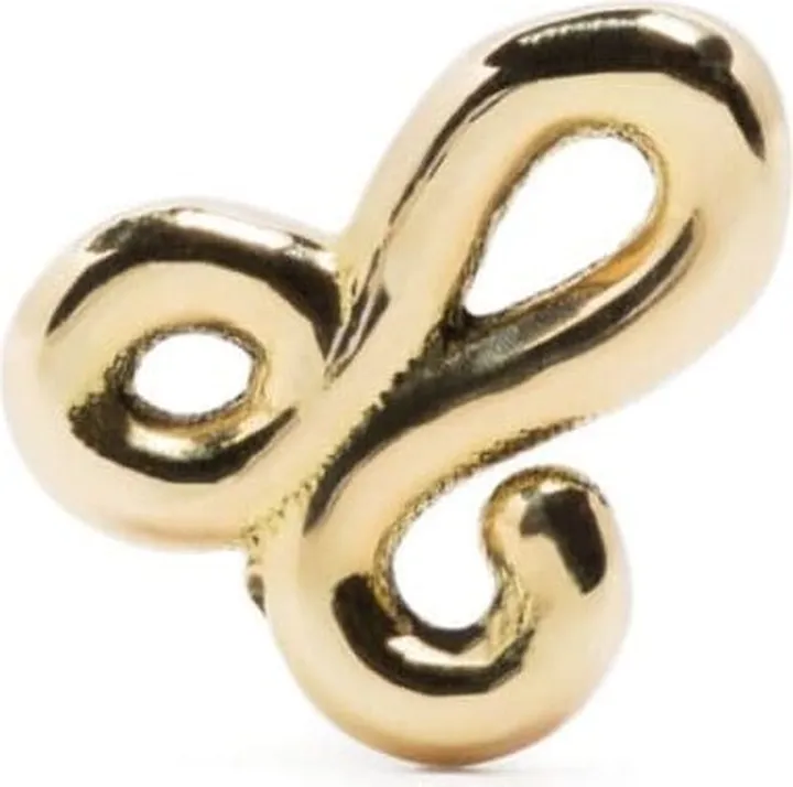 18kt yellow gold Leo stud earrings