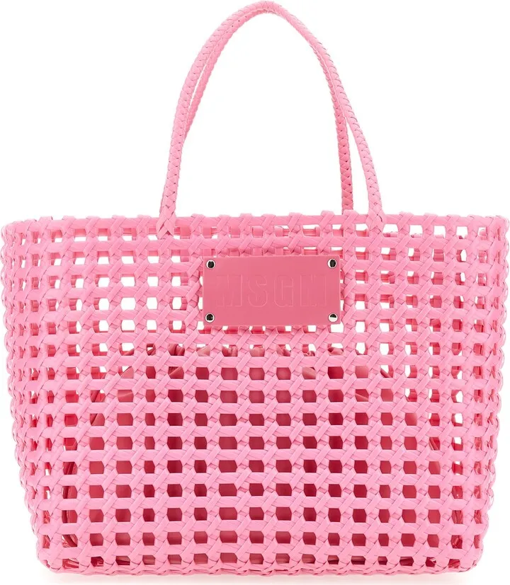 Large Woven Mesh Shopping Bag