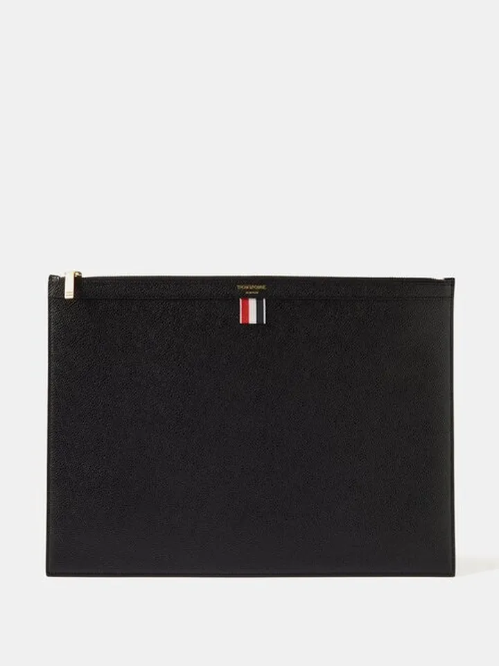 Pebbled-leather Document Holder