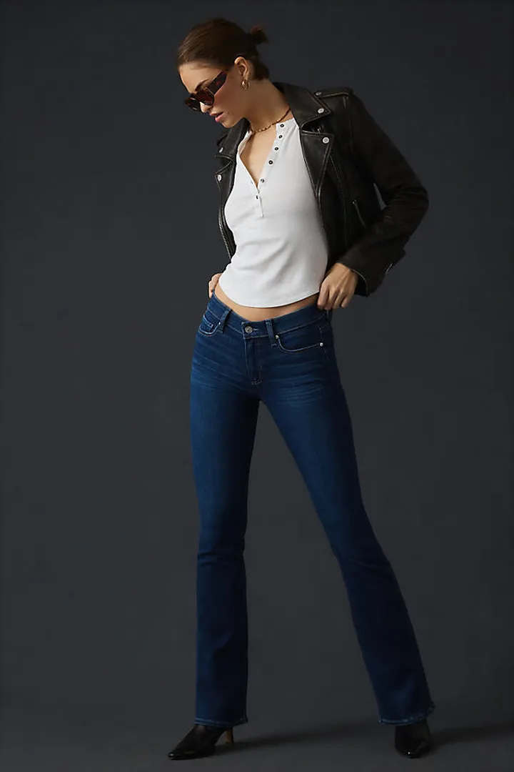 Paige Manhattan High-Rise Bootcut Jeans Blue
