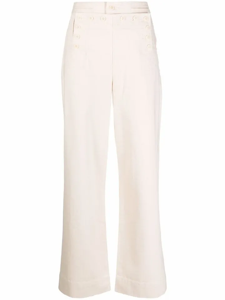High-Waisted Sailor Trousers