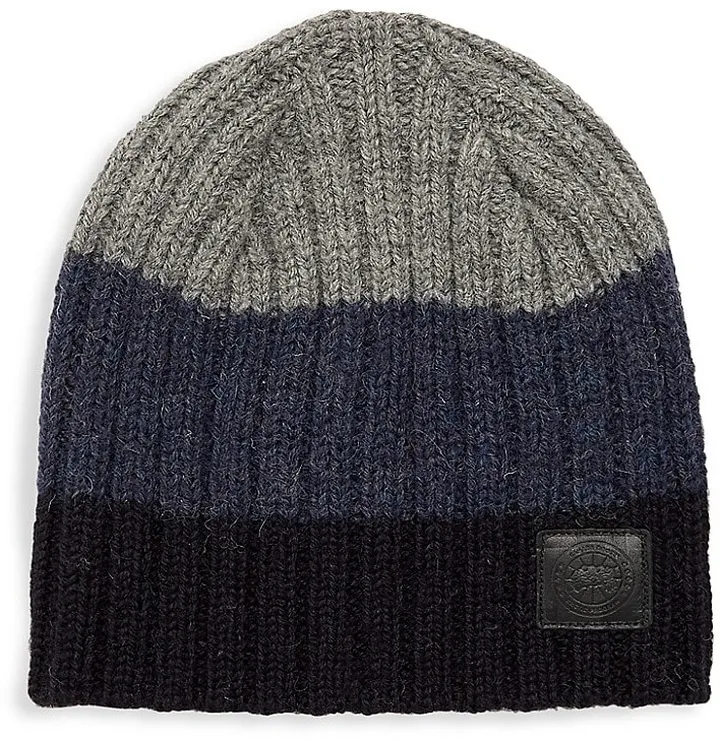 Robert Mackie Block Rib Slouch Wool Hat