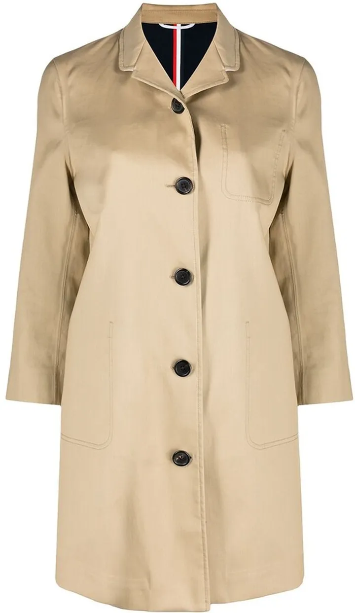Single-Breasted Midi Coat