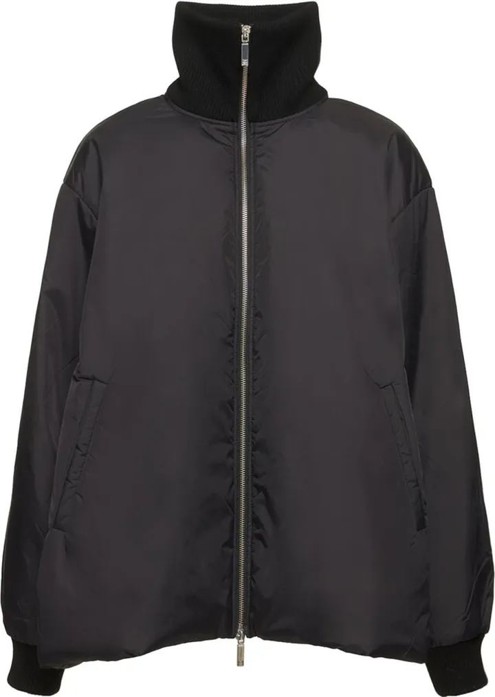 Shell bomber jacket