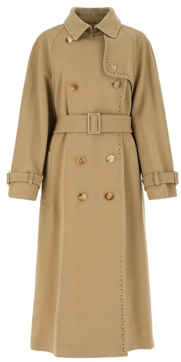 Chloé Long Belted Trench Coat